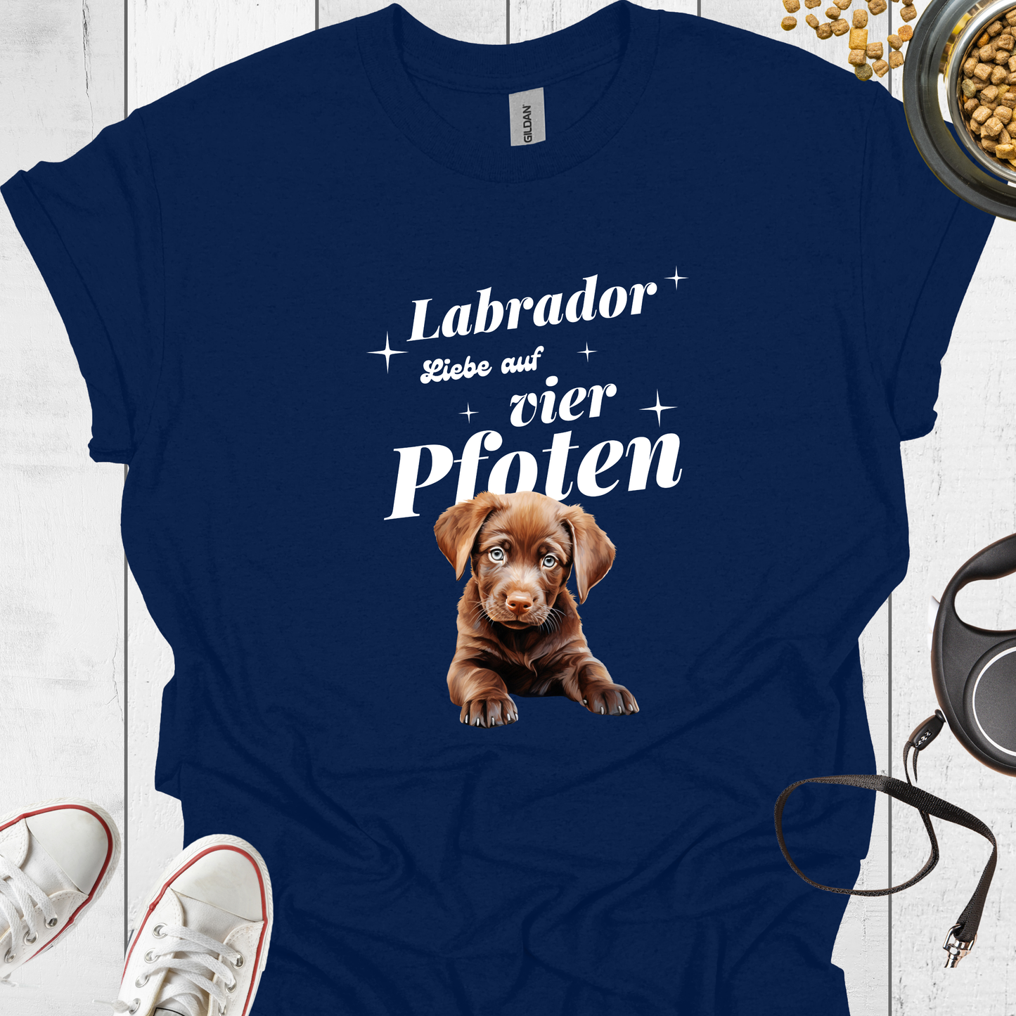 Labrador T-Shirt – Liebe auf vier Pfoten - Hundeliebe Mode