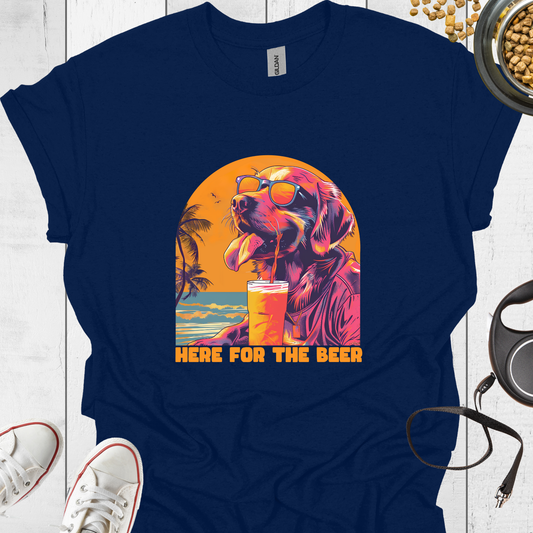 Here for the Beer T-Shirt - Hundeliebe Mode