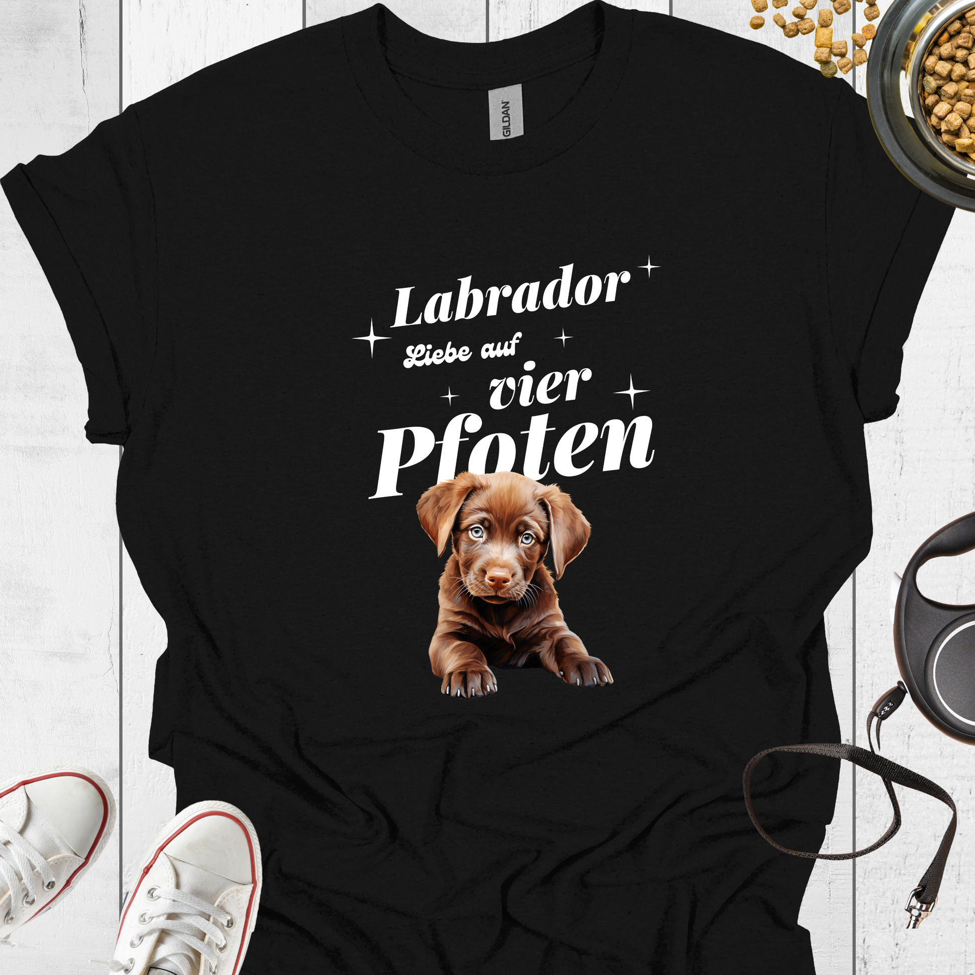 Labrador T-Shirt – Liebe auf vier Pfoten - Hundeliebe Mode