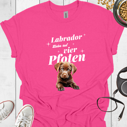 Labrador T-Shirt – Liebe auf vier Pfoten - Hundeliebe Mode