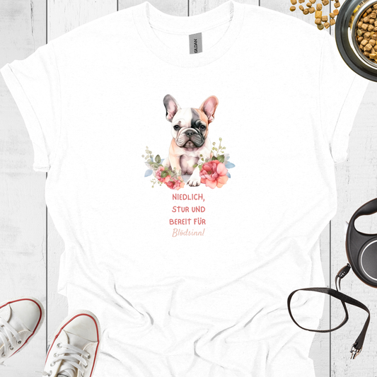 Bereit für Blödsinn Bulldoggen T-Shirt - Hundeliebe Mode