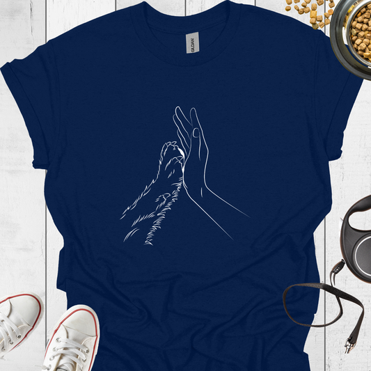 Hand Pfote T-Shirt – Süßes Hunde Design - Hundeliebe Mode