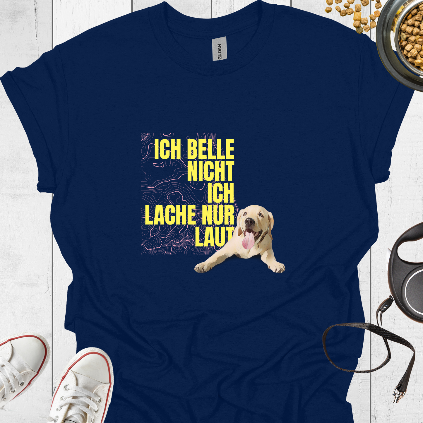 Ich belle nicht, ich lache nur laut T-Shirt - Hundeliebe Mode