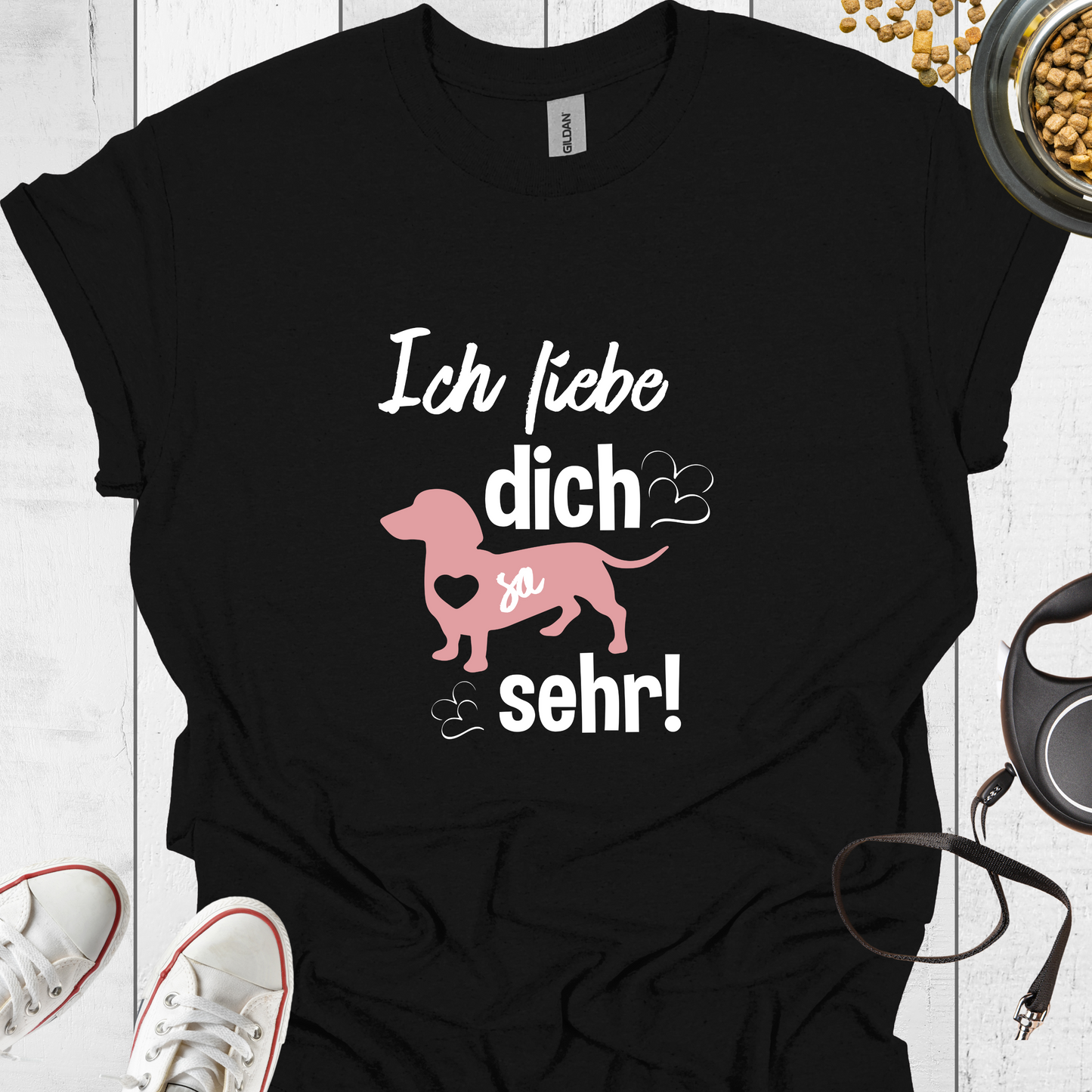 Ich liebe dich so sehr T-Shirt - Hundeliebe Mode