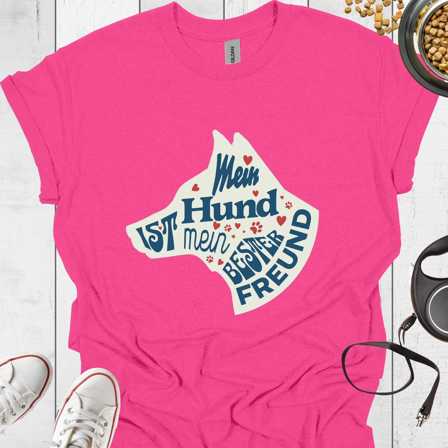Mein Hund ist mein bester Freund! T-Shirt - Hundeliebe Mode