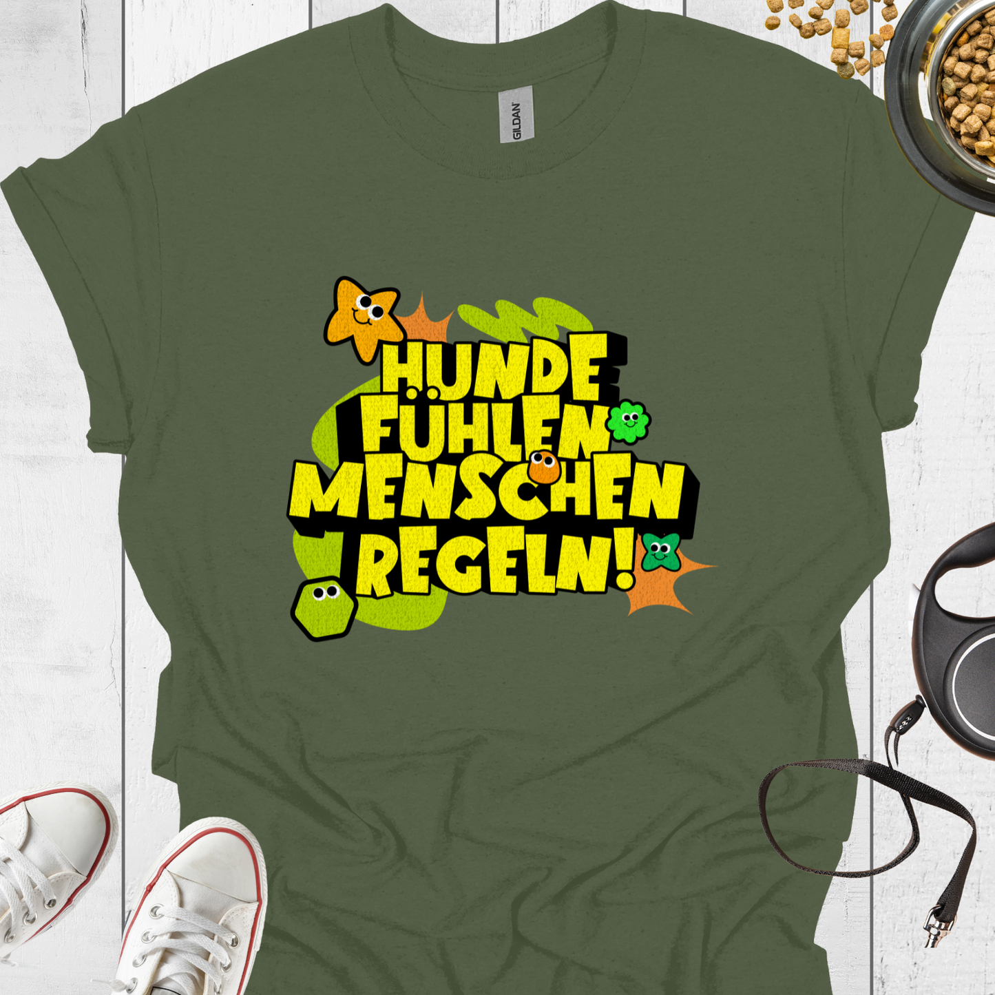 Hunde fühlen, Menschen regeln – T-Shirt