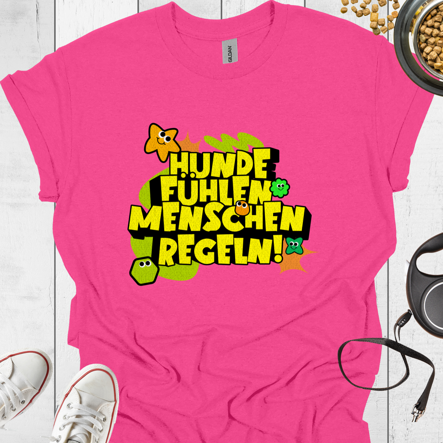 Hunde fühlen, Menschen regeln – T-Shirt