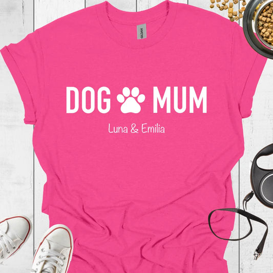 Dog Mum Personalisiertes T-Shirt - Hundeliebe Mode