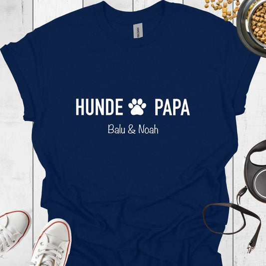 Hunde Papa Personalisiertes T-Shirt - Hundeliebe Mode