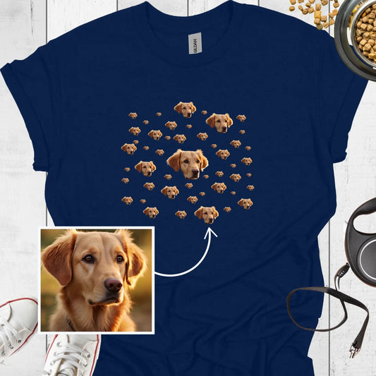 T Shirt Hund Muster Personalisiert - Hundeliebe Mode