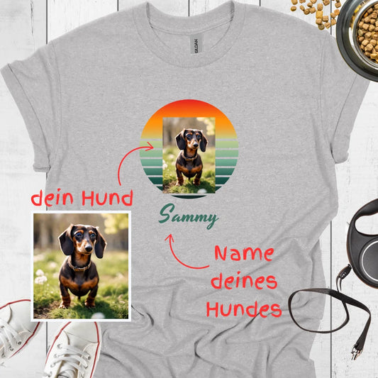Retro Shirt Hund Personalisiert - Hundeliebe Mode