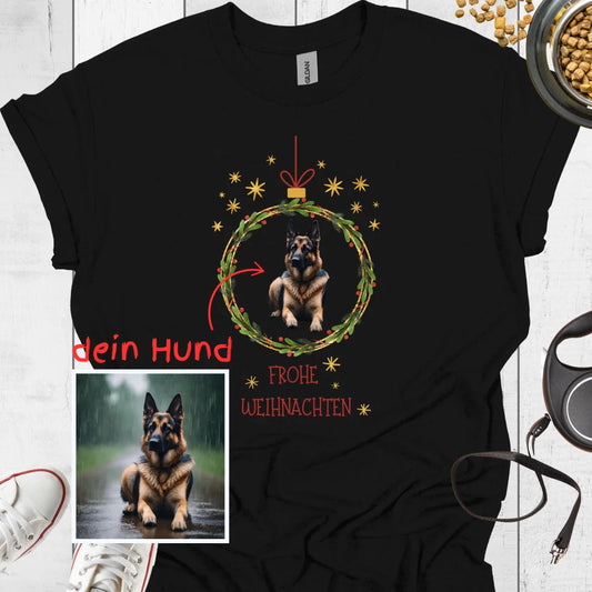 T-Shirt Frohe Weihnachten mit Hund - Hundeliebe Mode